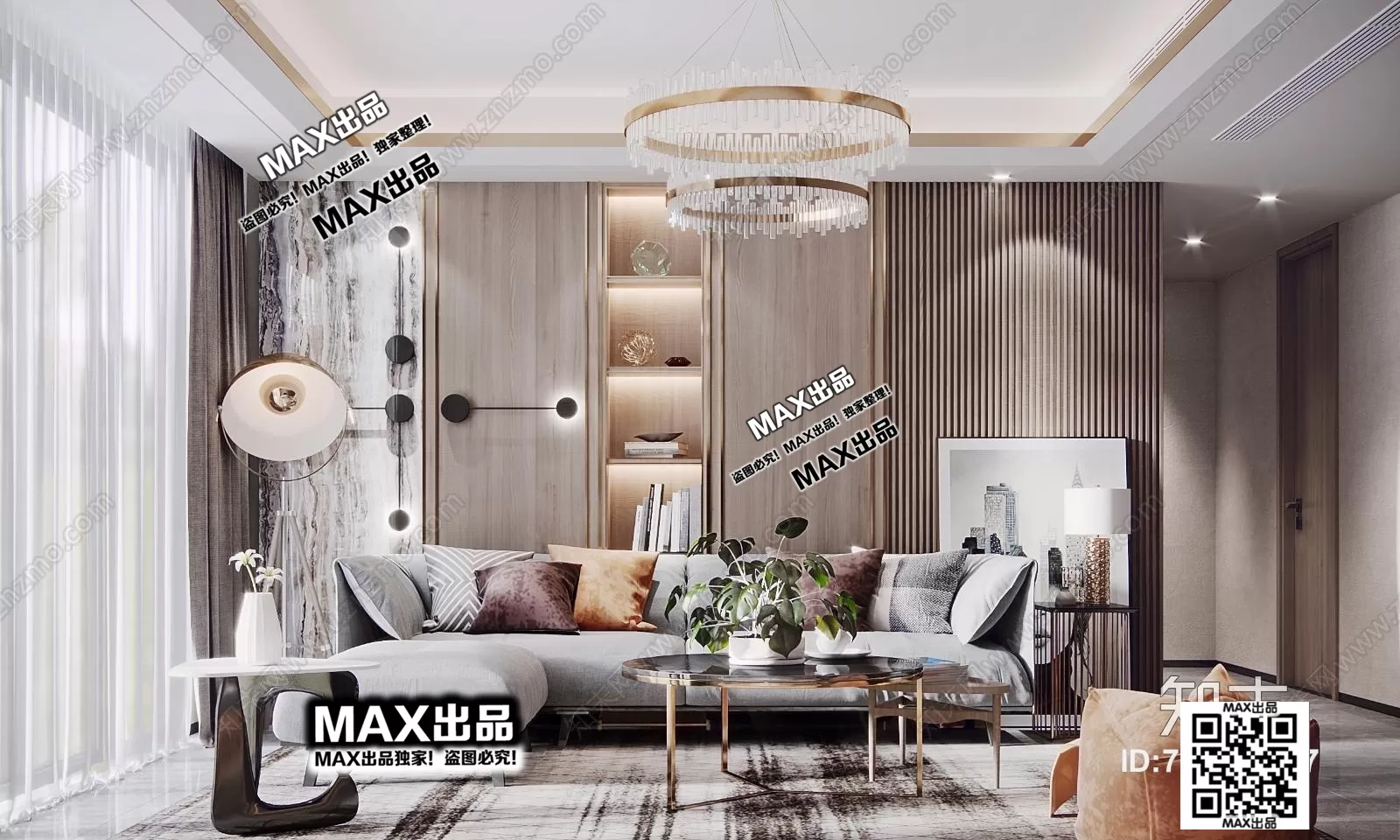 3DS MAX SCENES – LIVING ROOM – 130