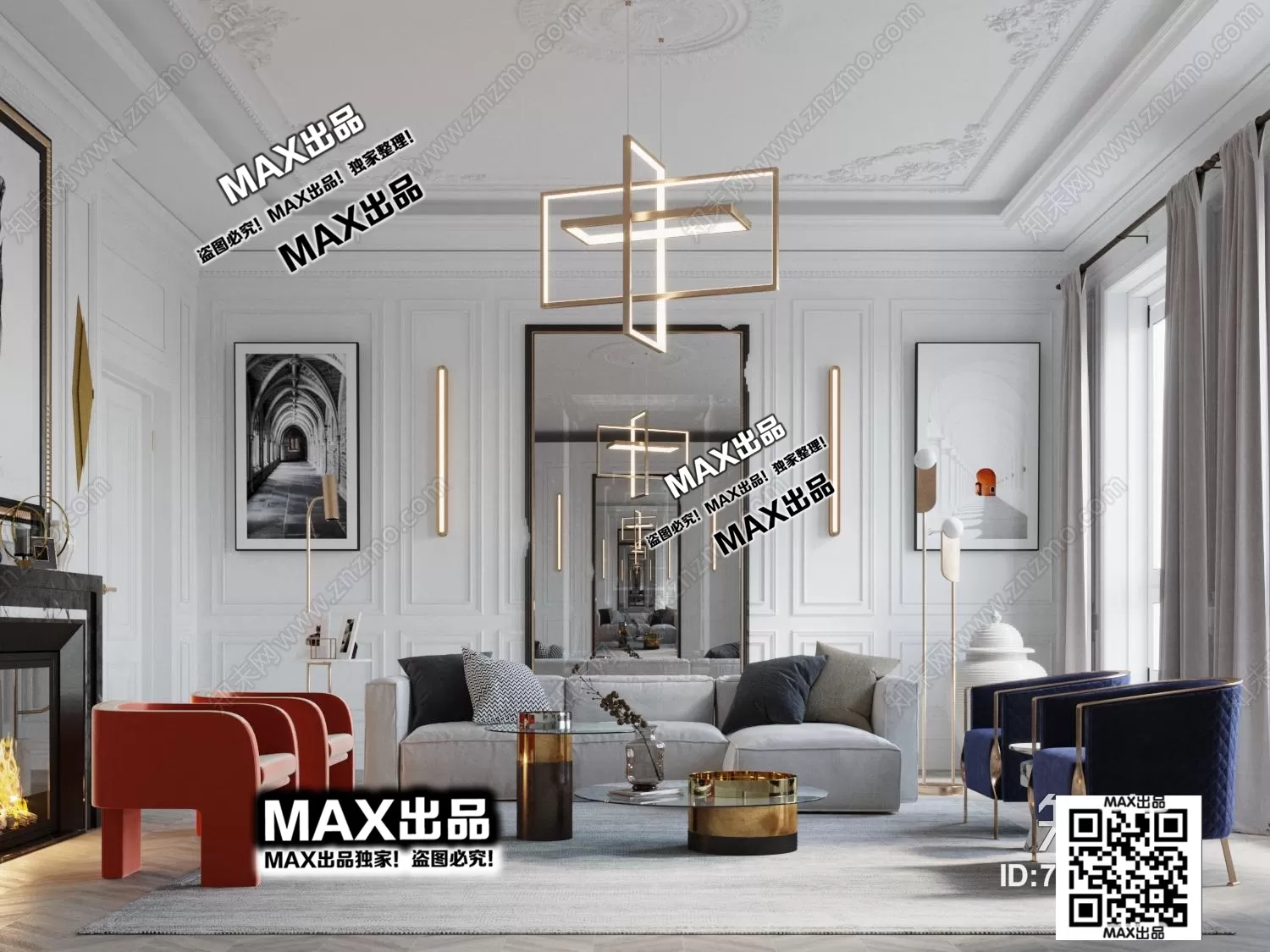 3DS MAX SCENES – LIVING ROOM – 131