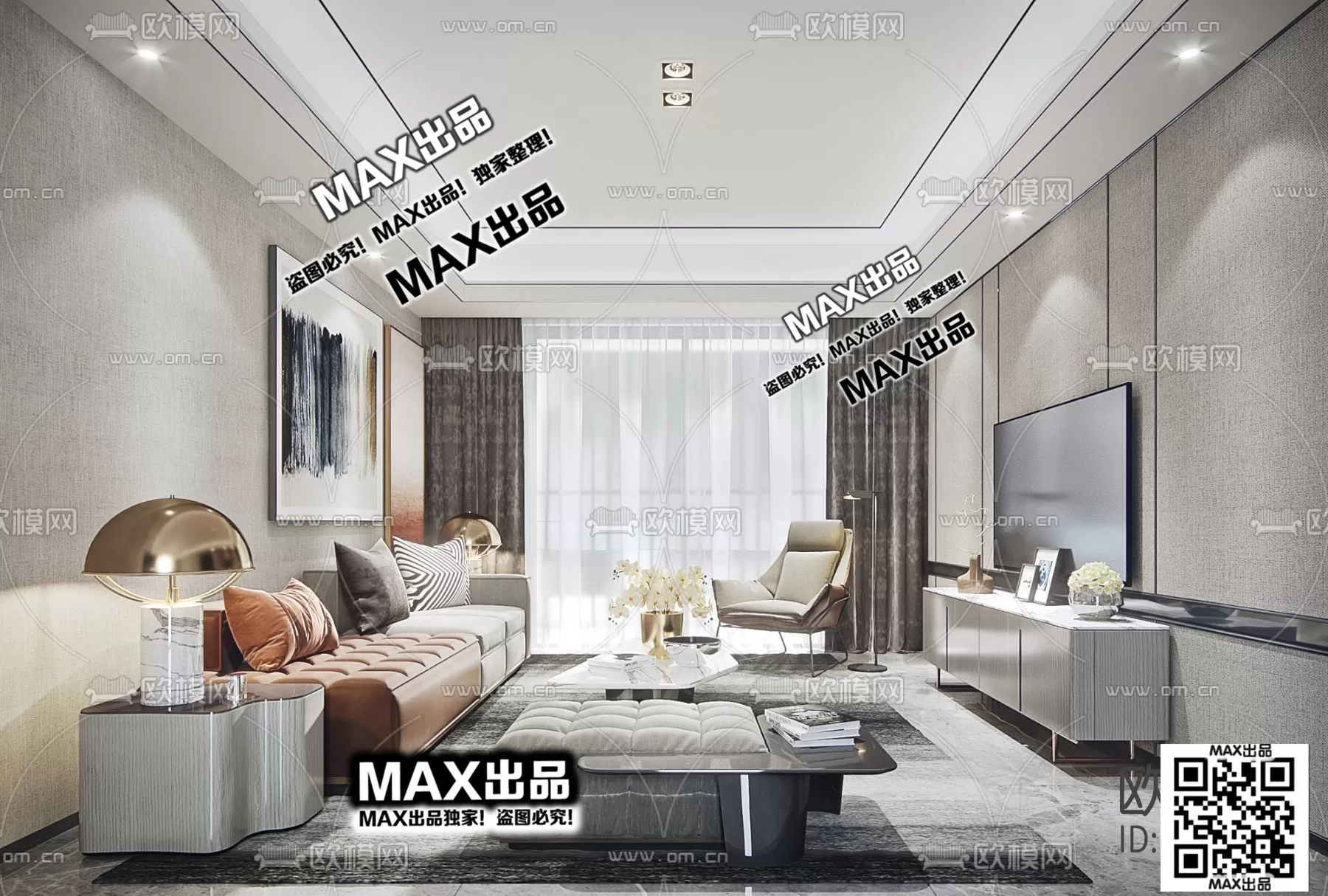 3DS MAX SCENES – LIVING ROOM – 135