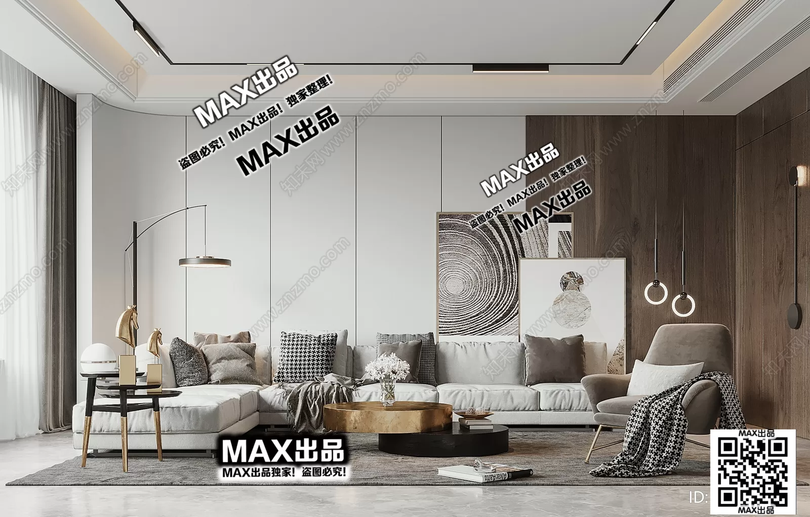3DS MAX SCENES – LIVING ROOM – 136