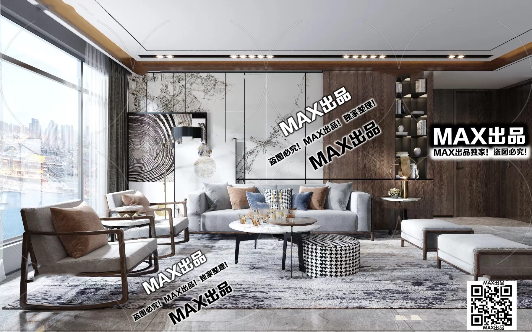 3DS MAX SCENES – LIVING ROOM – 148