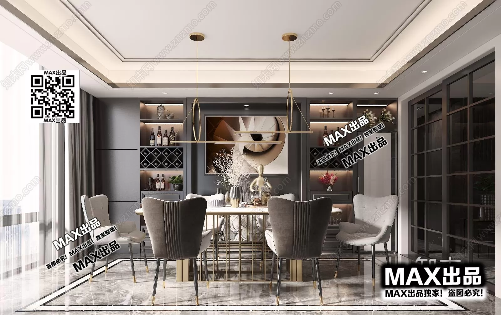 3DS MAX SCENES – LIVING ROOM – 156