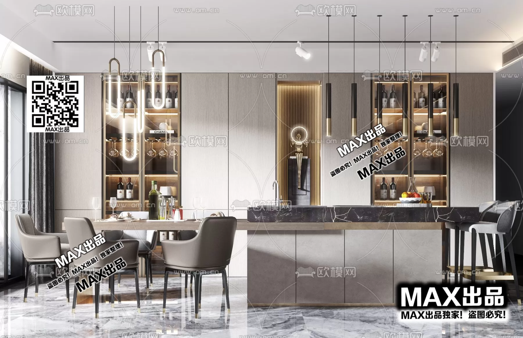 3DS MAX SCENES – LIVING ROOM – 158