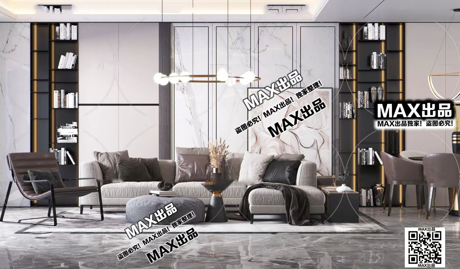 3DS MAX SCENES – LIVING ROOM – 192