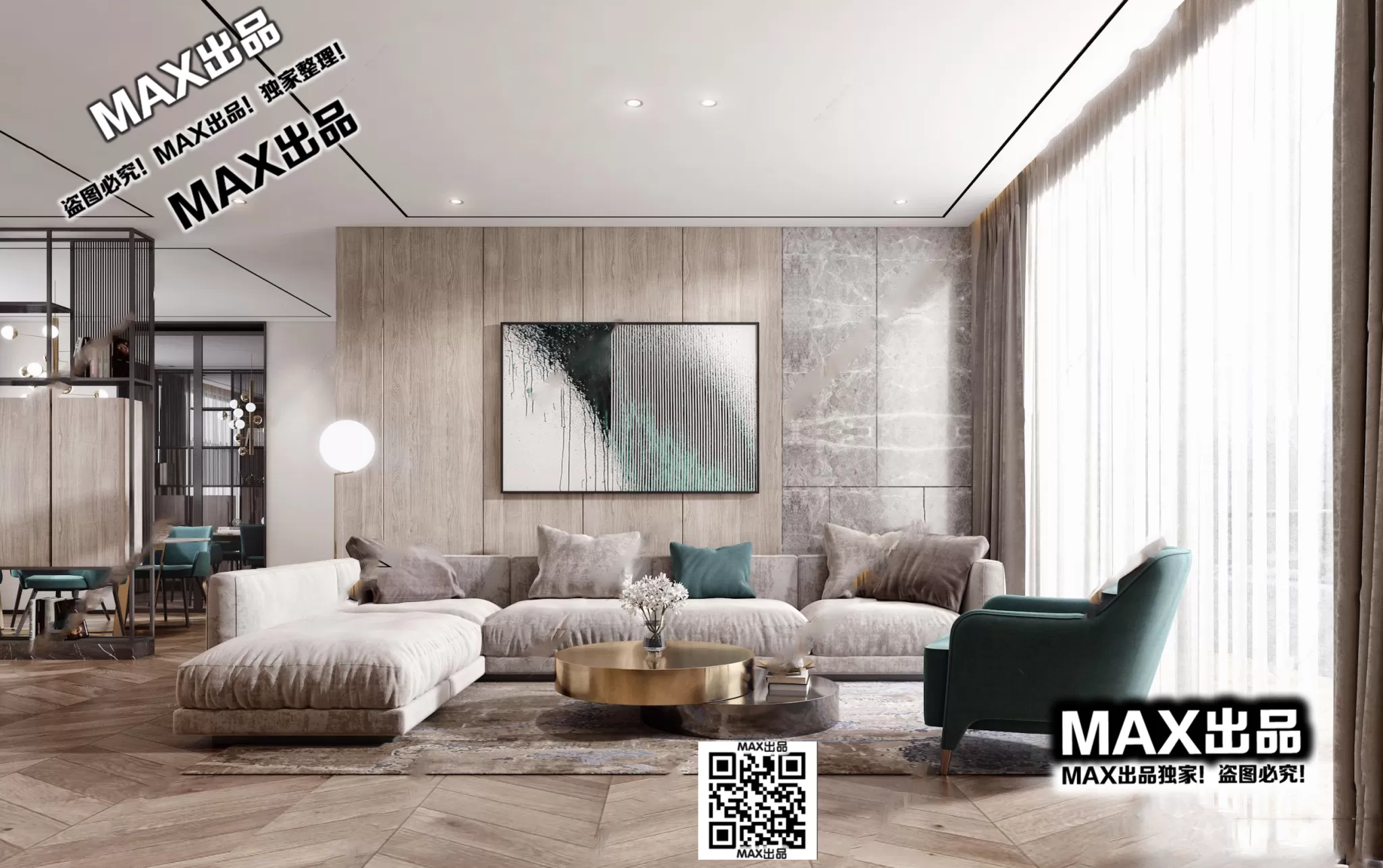 3DS MAX SCENES – LIVING ROOM – 212