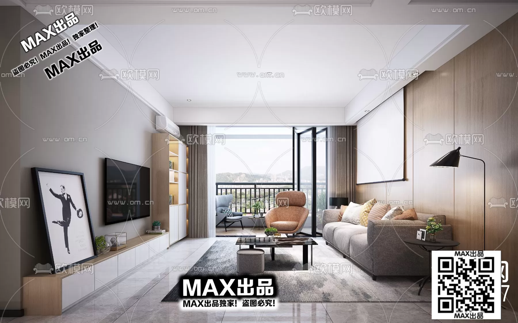 3DS MAX SCENES – LIVING ROOM – 247