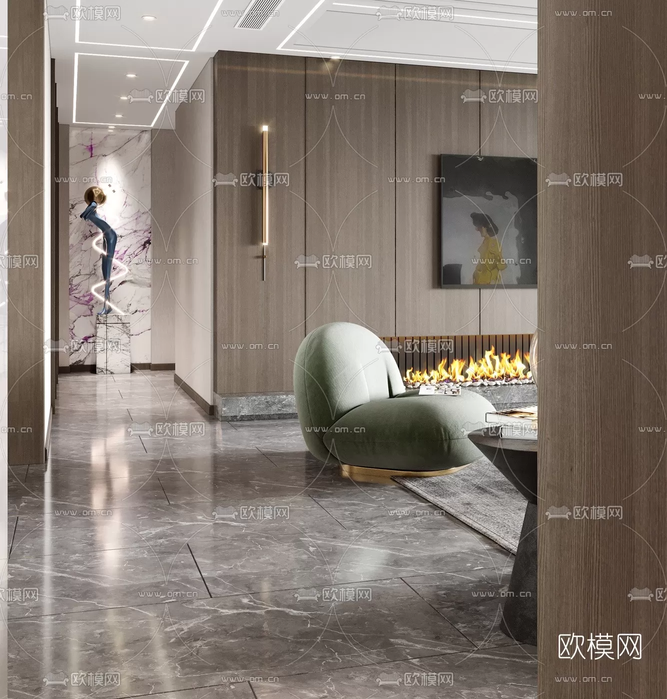 3DS MAX SCENES – LIVING ROOM – 274