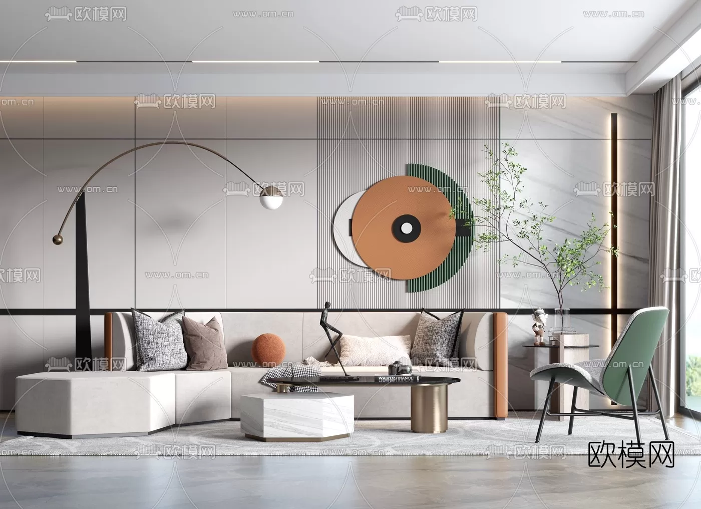3DS MAX SCENES – LIVING ROOM – 277