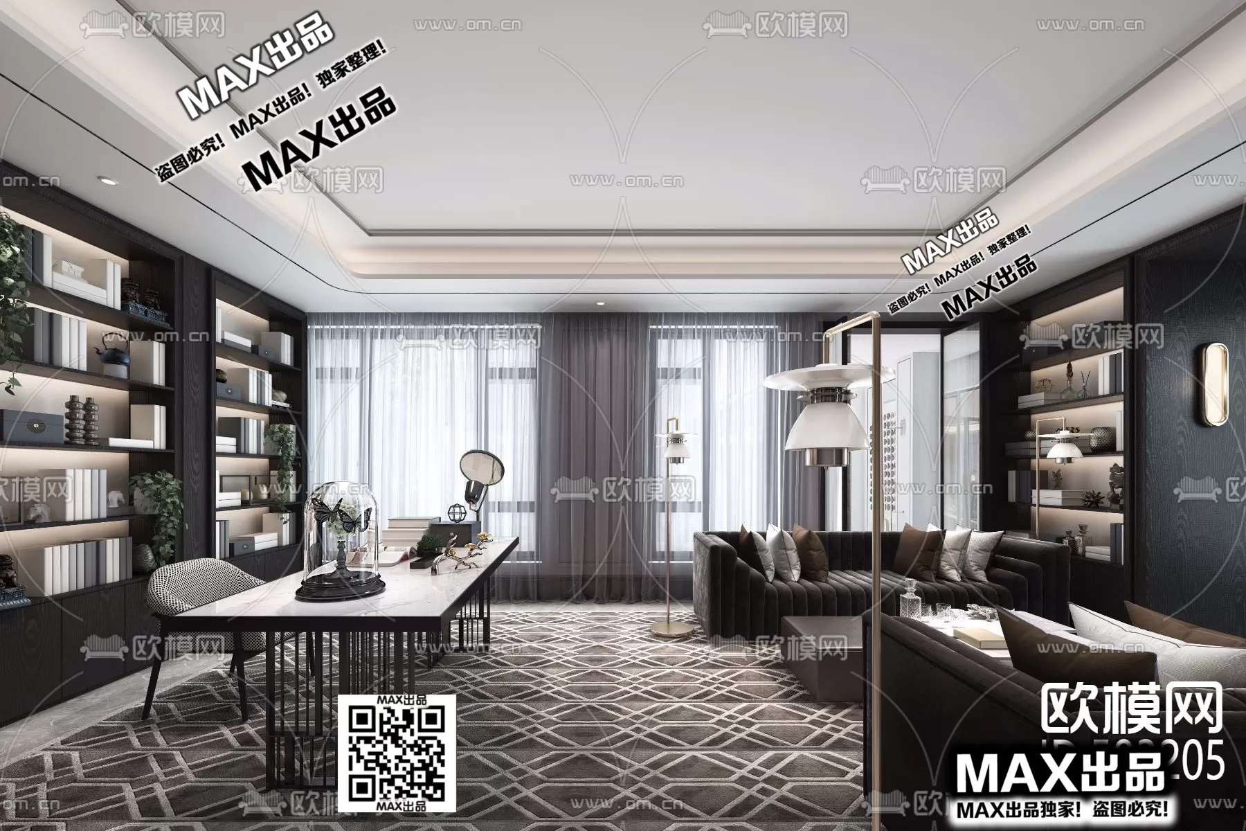 3DS MAX SCENES – LIVING ROOM – 365