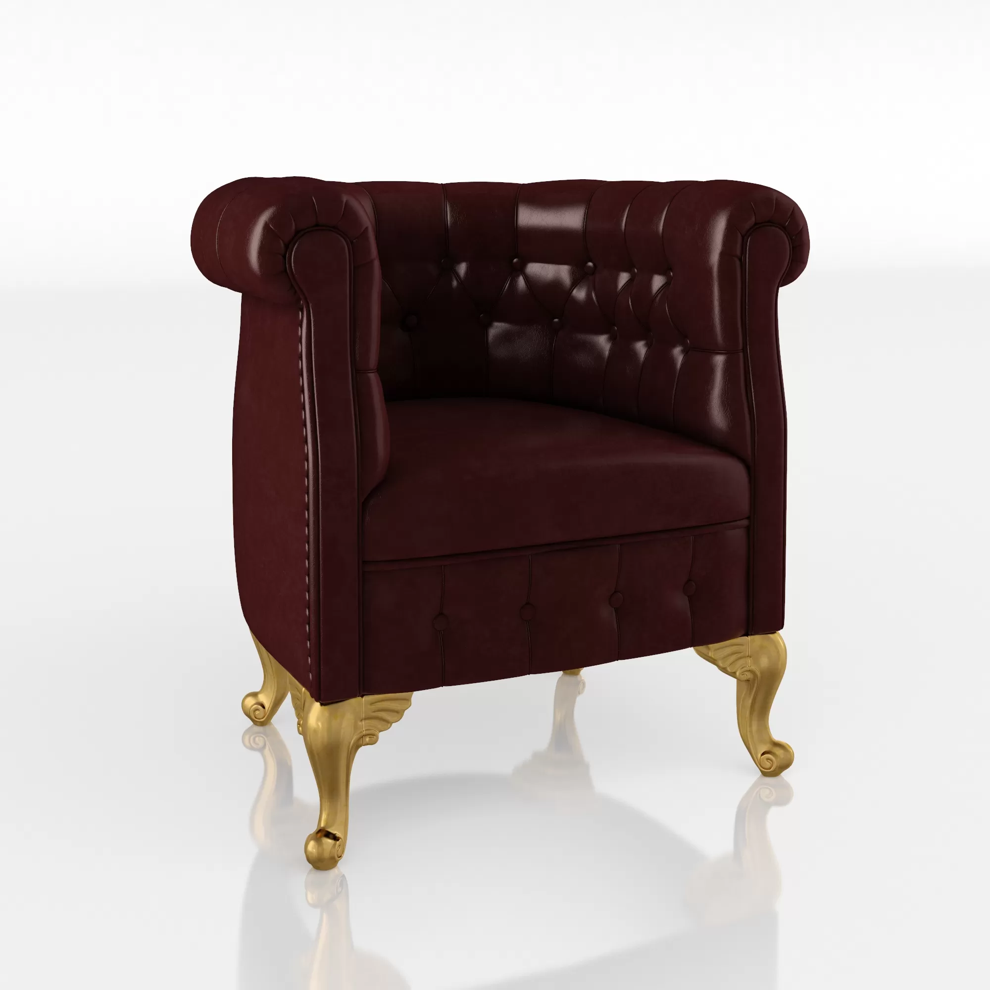 CLASSIC 3D MODELS – Chesterfield armchair – ModeneseGastone