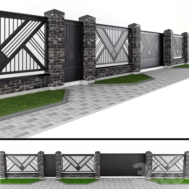 ARCHITECTURE – FENCE – 3D MODELS – FREE DOWNLOAD – 1359