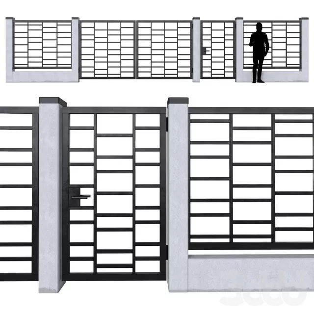 ARCHITECTURE – FENCE – 3D MODELS – FREE DOWNLOAD – 1374