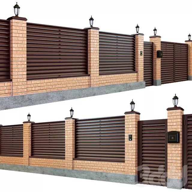 ARCHITECTURE – FENCE – 3D MODELS – FREE DOWNLOAD – 1382