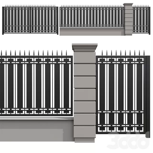 ARCHITECTURE – FENCE – 3D MODELS – FREE DOWNLOAD – 1384