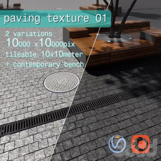 ARCHITECTURE – PAVING – 3D MODELS – FREE DOWNLOAD – 1581