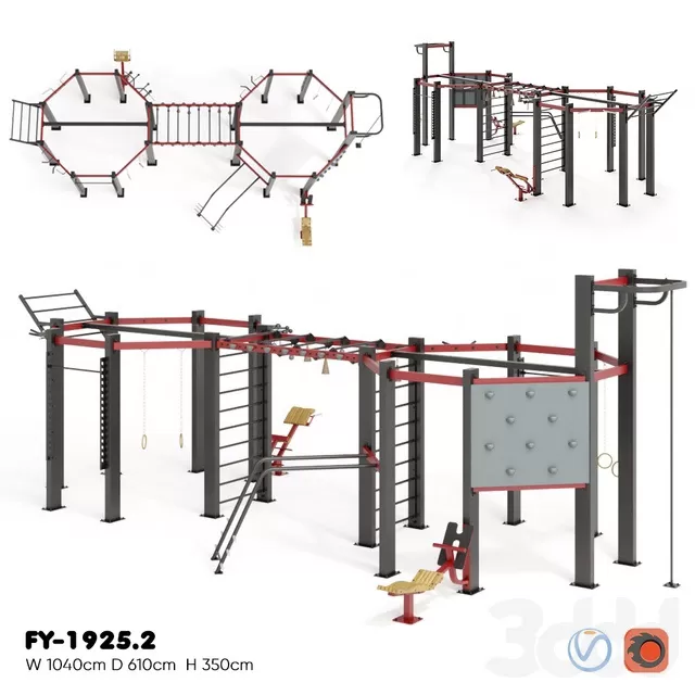 ARCHITECTURE – PLAYGROUND – 3D MODELS – FREE DOWNLOAD – 1622