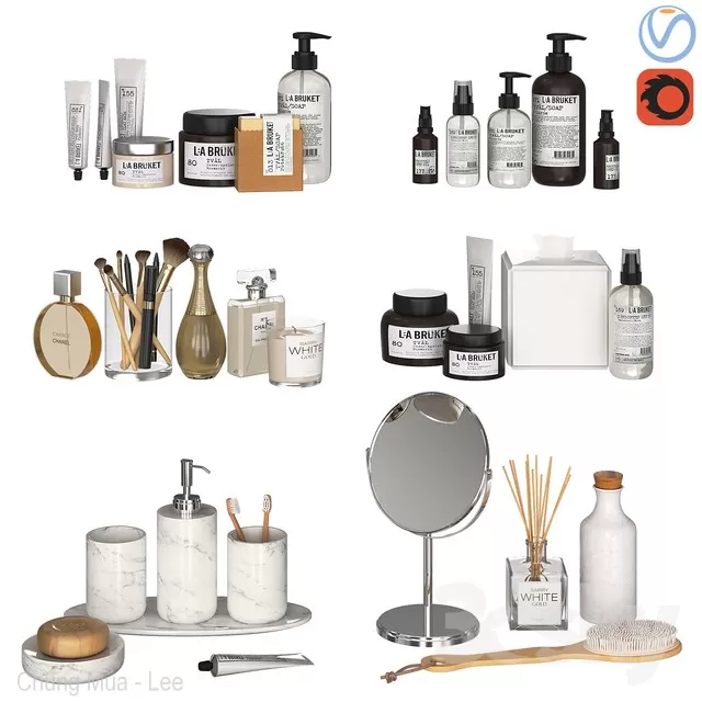 BATHROOM – ACCESSORIES – 3D MODELS – FREE DOWNLOAD – 1804