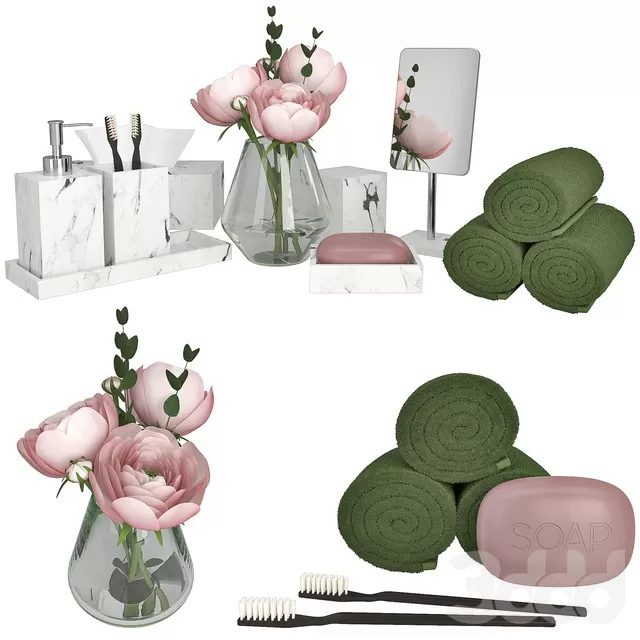 BATHROOM – ACCESSORIES – 3D MODELS – FREE DOWNLOAD – 1812