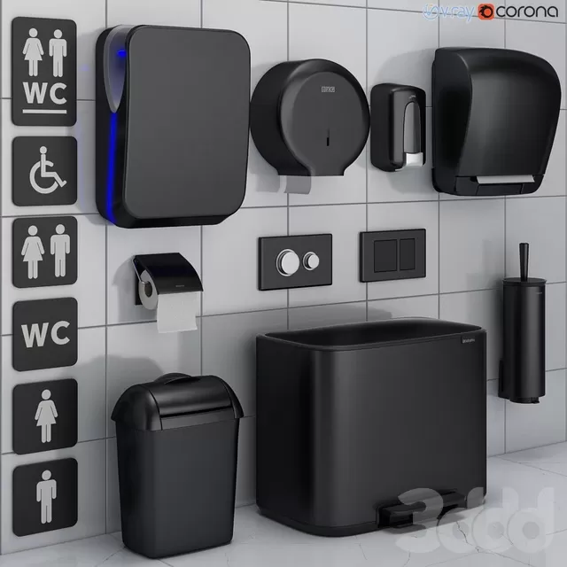 BATHROOM – ACCESSORIES – 3D MODELS – FREE DOWNLOAD – 1846
