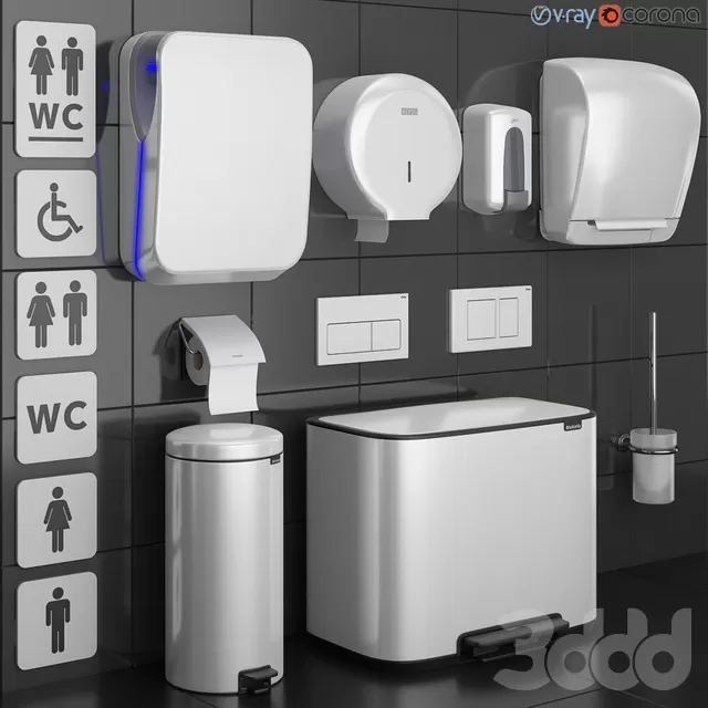 BATHROOM – ACCESSORIES – 3D MODELS – FREE DOWNLOAD – 1847