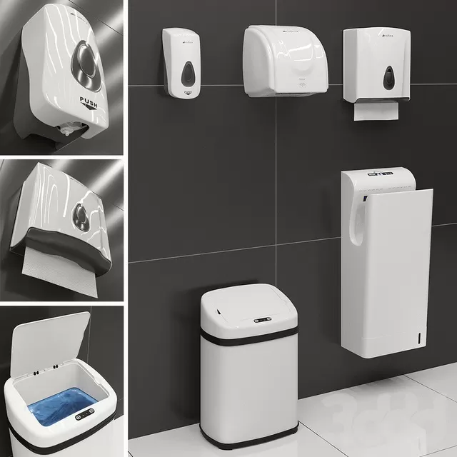 BATHROOM – ACCESSORIES – 3D MODELS – FREE DOWNLOAD – 1849