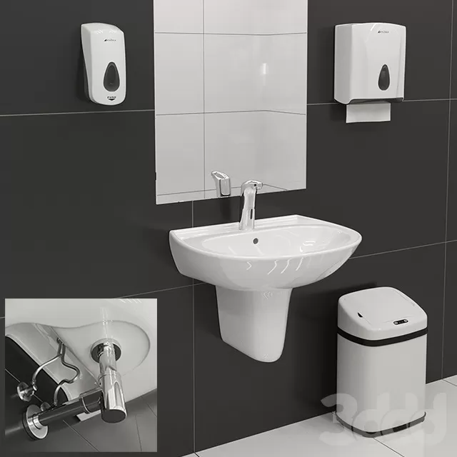 BATHROOM – ACCESSORIES – 3D MODELS – FREE DOWNLOAD – 1854