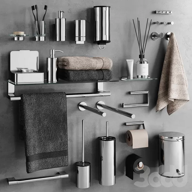 BATHROOM – ACCESSORIES – 3D MODELS – FREE DOWNLOAD – 1864