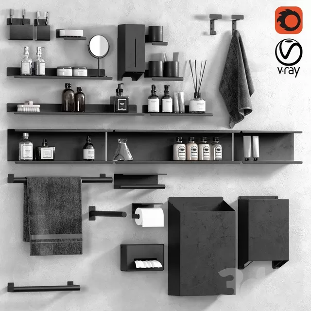 BATHROOM – ACCESSORIES – 3D MODELS – FREE DOWNLOAD – 1887