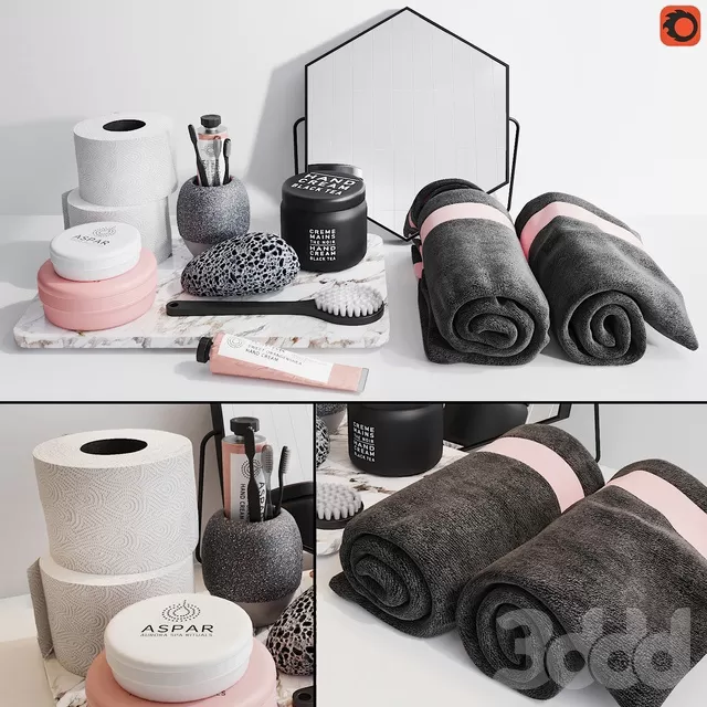 BATHROOM – ACCESSORIES – 3D MODELS – FREE DOWNLOAD – 1900