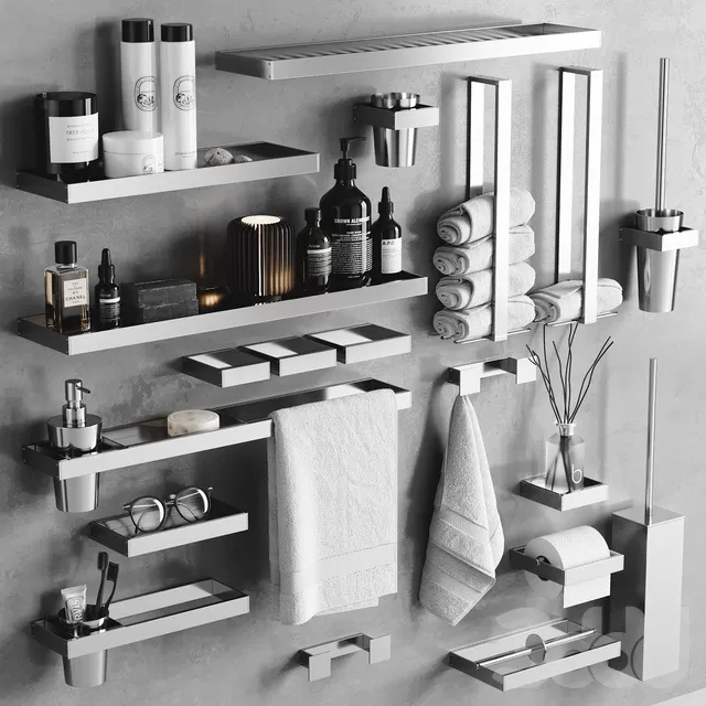 BATHROOM – ACCESSORIES – 3D MODELS – FREE DOWNLOAD – 1933