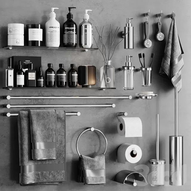 BATHROOM – ACCESSORIES – 3D MODELS – FREE DOWNLOAD – 1938