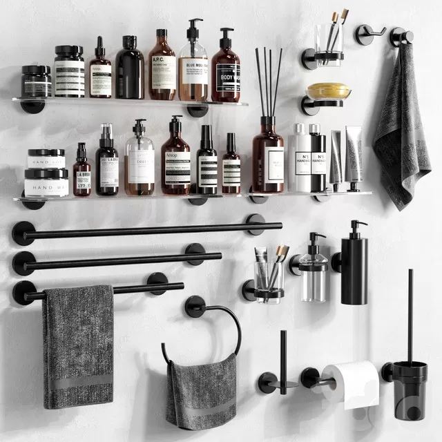 BATHROOM – ACCESSORIES – 3D MODELS – FREE DOWNLOAD – 1950