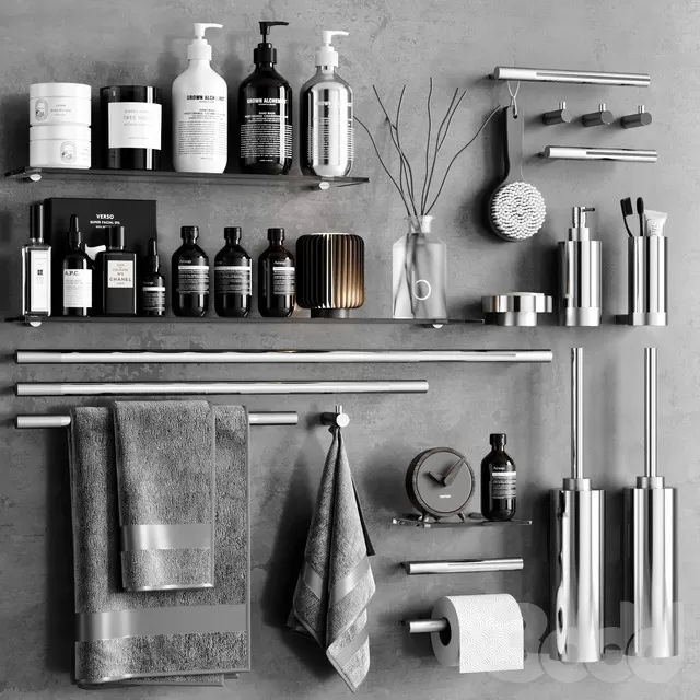 BATHROOM – ACCESSORIES – 3D MODELS – FREE DOWNLOAD – 1960