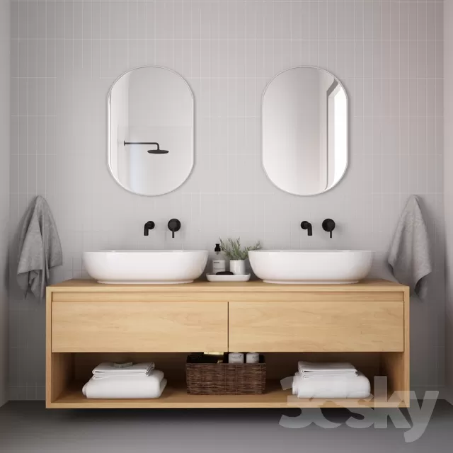 BATHROOM – BATHROOM FURNITURE – 3D MODELS – FREE DOWNLOAD – 2075