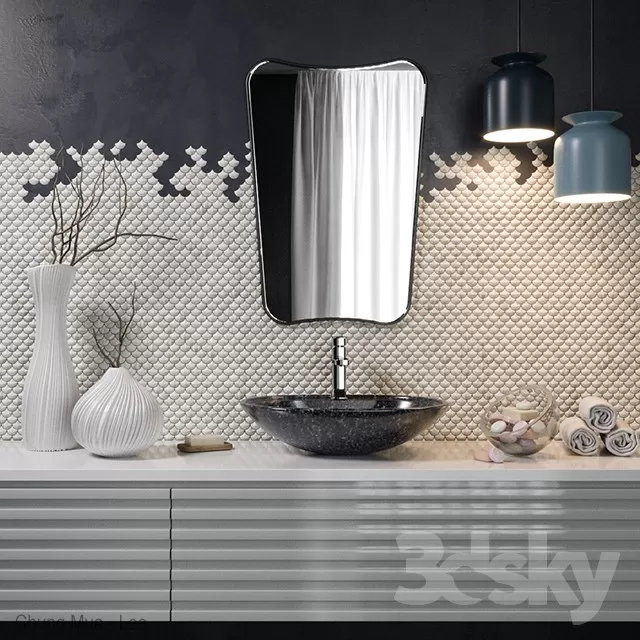 BATHROOM – BATHROOM FURNITURE – 3D MODELS – FREE DOWNLOAD – 2077