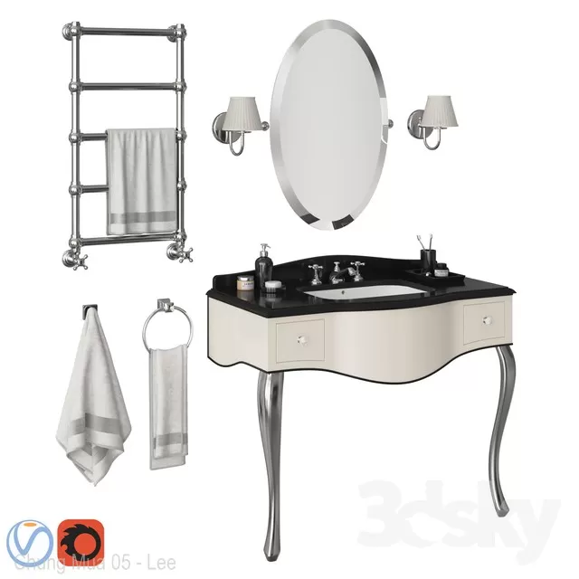 BATHROOM – BATHROOM FURNITURE – 3D MODELS – FREE DOWNLOAD – 2080