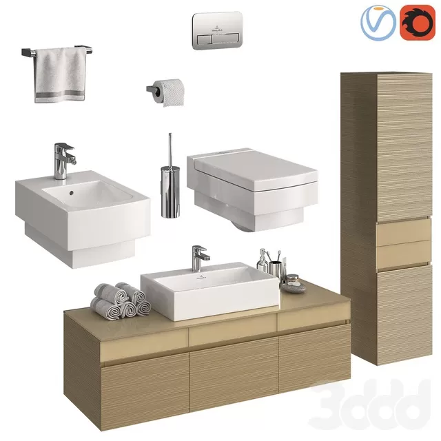 BATHROOM – BATHROOM FURNITURE – 3D MODELS – FREE DOWNLOAD – 2086