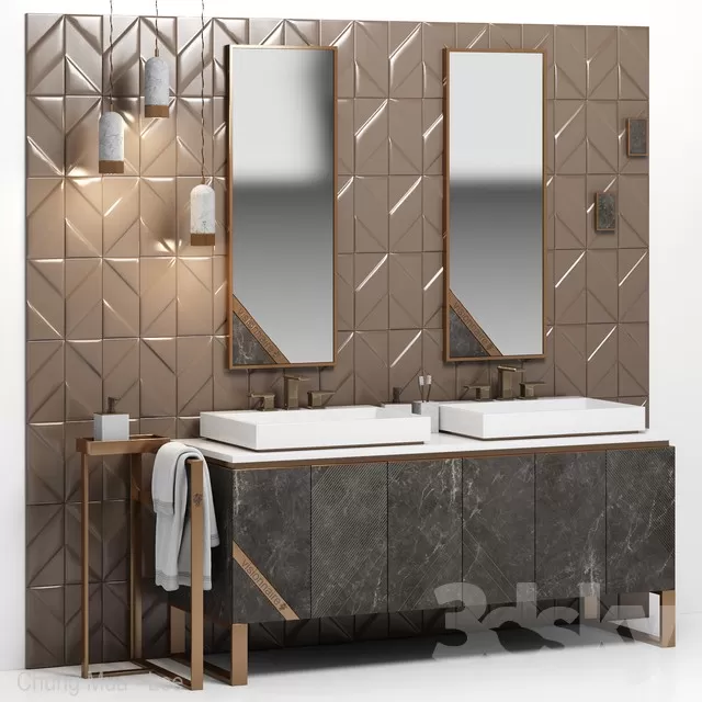 BATHROOM – BATHROOM FURNITURE – 3D MODELS – FREE DOWNLOAD – 2091