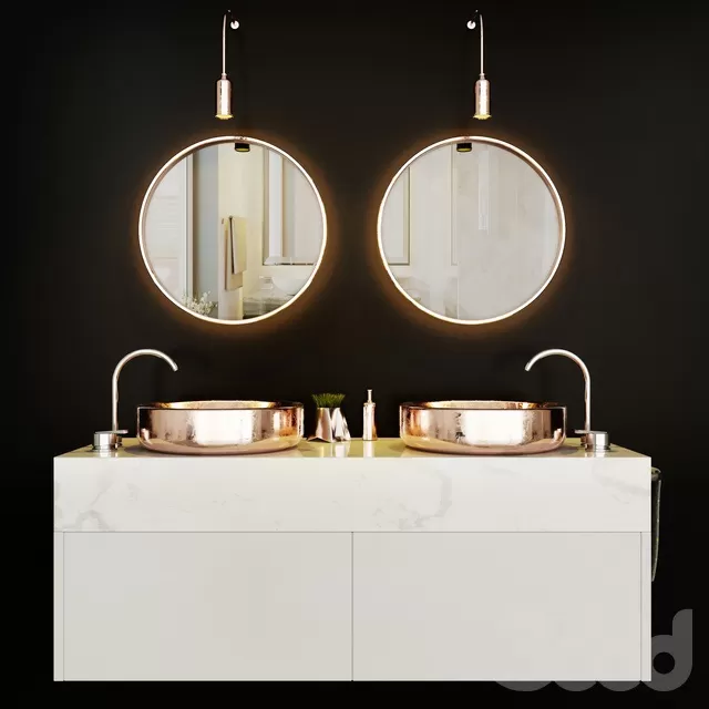 BATHROOM – BATHROOM FURNITURE – 3D MODELS – FREE DOWNLOAD – 2092