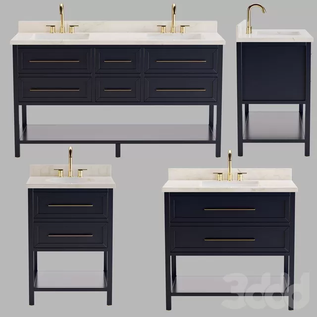 BATHROOM – BATHROOM FURNITURE – 3D MODELS – FREE DOWNLOAD – 2128