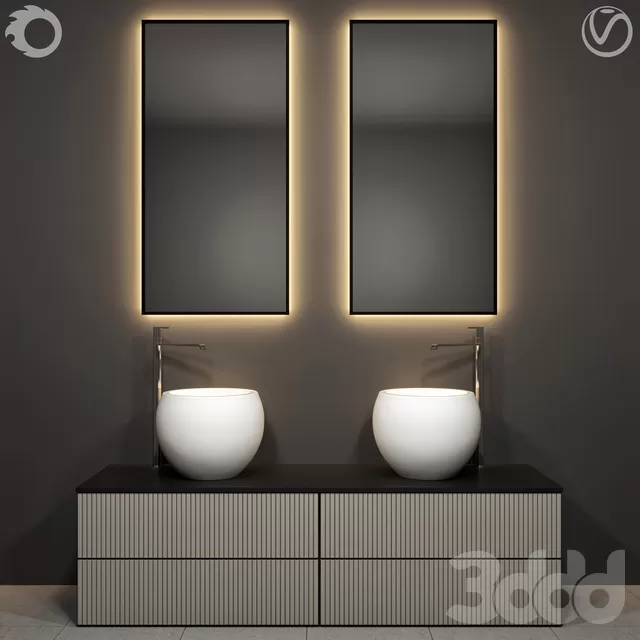 BATHROOM – BATHROOM FURNITURE – 3D MODELS – FREE DOWNLOAD – 2146