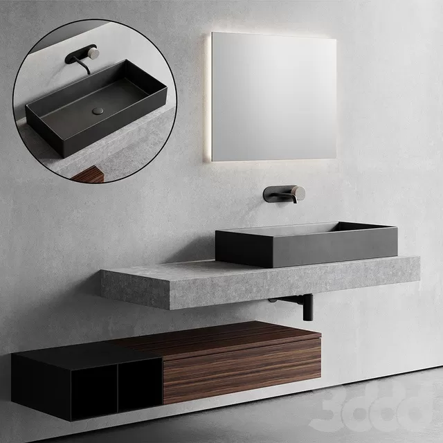 BATHROOM – BATHROOM FURNITURE – 3D MODELS – FREE DOWNLOAD – 2157