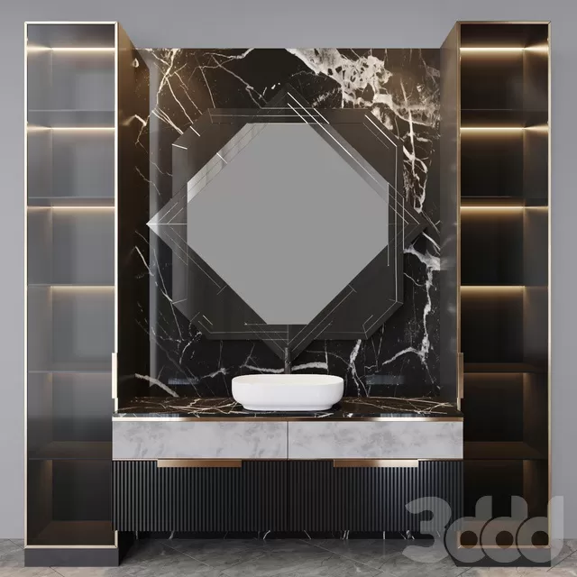 BATHROOM – BATHROOM FURNITURE – 3D MODELS – FREE DOWNLOAD – 2169