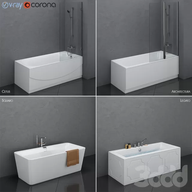 BATHROOM – BATHTUB – 3D MODELS – FREE DOWNLOAD – 2239