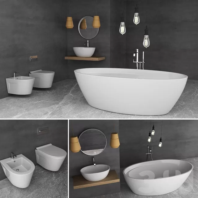 BATHROOM – BATHTUB – 3D MODELS – FREE DOWNLOAD – 2243