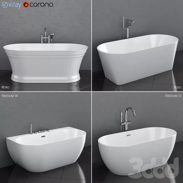 BATHROOM – BATHTUB – 3D MODELS – FREE DOWNLOAD – 2252
