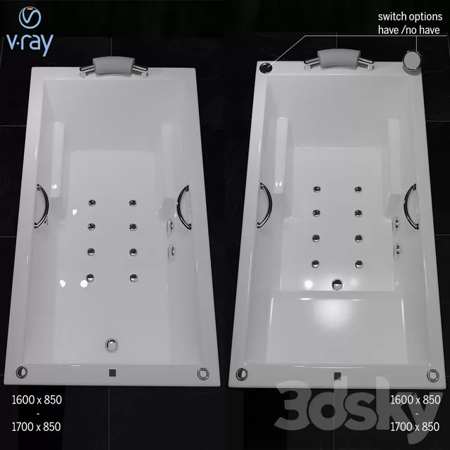 BATHROOM – BATHTUB – 3D MODELS – FREE DOWNLOAD – 2256