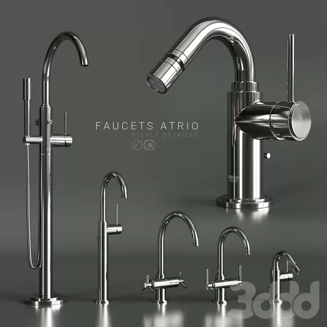 BATHROOM – FAUCET – 3D MODELS – FREE DOWNLOAD – 2407