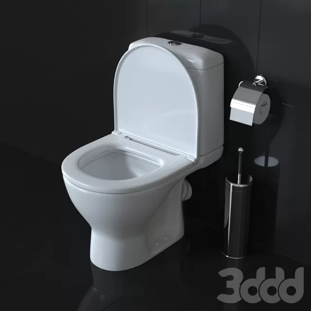 BATHROOM – TOILET & BIDET – 3D MODELS – FREE DOWNLOAD – 2541