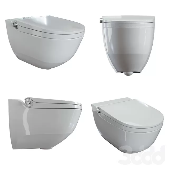 BATHROOM – TOILET & BIDET – 3D MODELS – FREE DOWNLOAD – 2546
